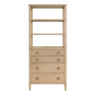 Matthew Izzo Home Brooke Cerused Oak Four Drawer Etagere For Sale
