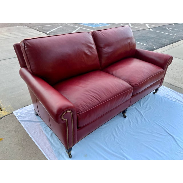 Fine Hancock and Moore 4152 Reserve Sofa in Patent Leather Chairish