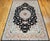 Fine Persian Tabriz Rug, Hand-Knotted Wool & Silk, Floral Pattern, Black & Ivory, 7x10 For Sale - Image 10 of 18