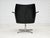 Scandinavian Swivel Chair in Artificial Leather with Cast Aluminum Base, 1950s For Sale - Image 4 of 17