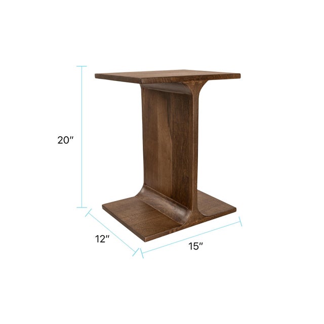 Wood Hearthwood Accent Table For Sale - Image 7 of 9