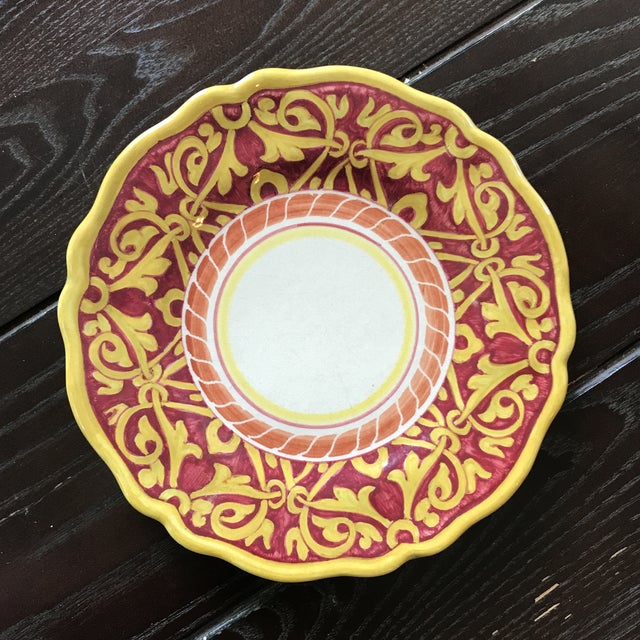 Handpainted Italian Versace Dessert Plates Set of 6 Chairish