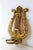 Exception French Louis XIV candle sconces in the shape of a harp instrument. Includes two unscented glass candle votives....