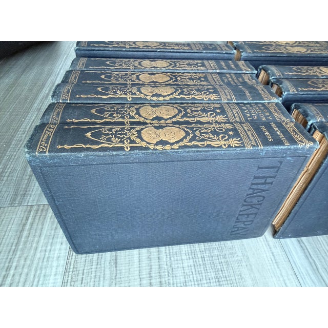 Paper 1900 William Makepeace Thackeray Antique Book Collection - 12 Volumes For Sale - Image 7 of 10