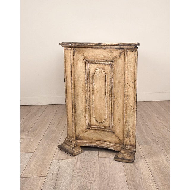 Cream Danish Baroque Painted Chest of Drawers, Circa 1750 For Sale - Image 8 of 11
