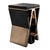 Art Deco "Maschera" Barstool With Bronze and Stainless Steel, Hand Crafted For Sale - Image 3 of 8