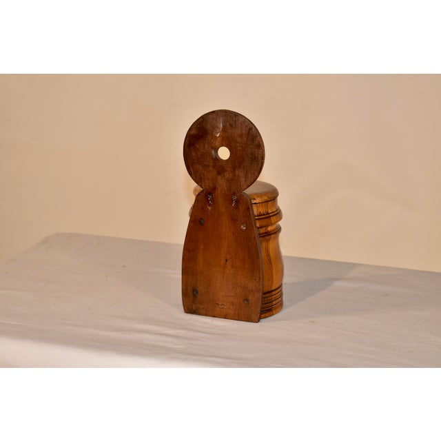 Victorian 19th Century English Turned Wooden Salt Box For Sale - Image 3 of 10