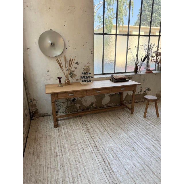 Oak Drapers Console Table, 1950s For Sale - Image 16 of 18
