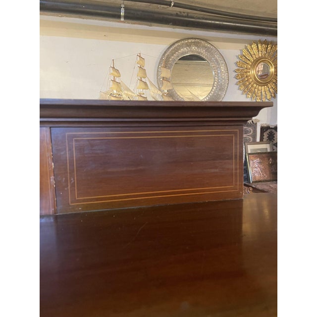 Edwardian Mahgany and Satinwood Dispaly Cabinet For Sale - Image 4 of 8