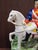 Late 20th Century Antique Staffordshire Style Wellington Horseback Figurine Ceramic 10" L For Sale - Image 5 of 12