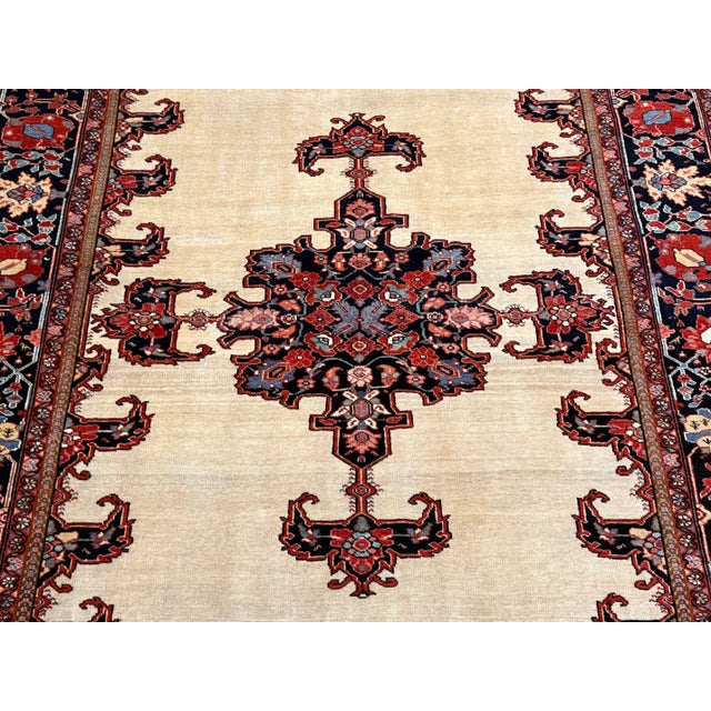 Extremely Fine Antique Persian Farahan Sarouk Rug 4’3” X 6’9” For Sale In New York - Image 6 of 6