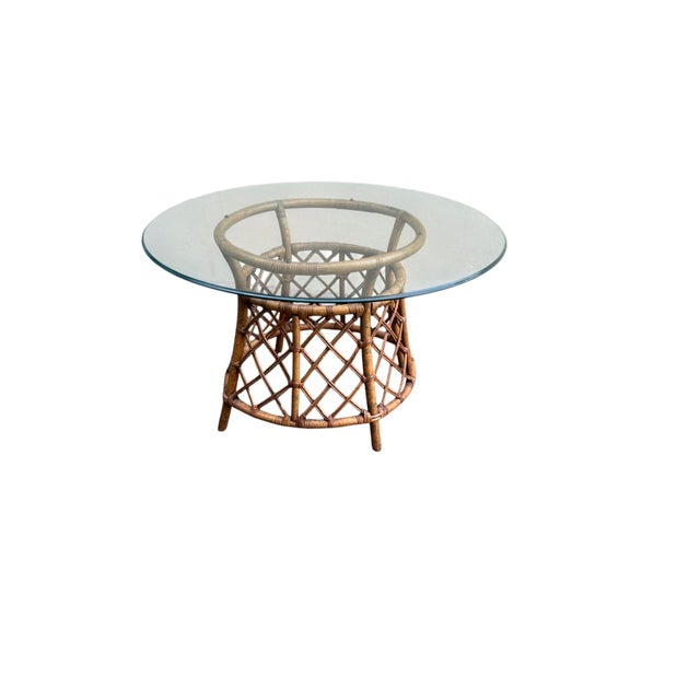 Ficks Reed Dining or Center Table For Sale - Image 9 of 15