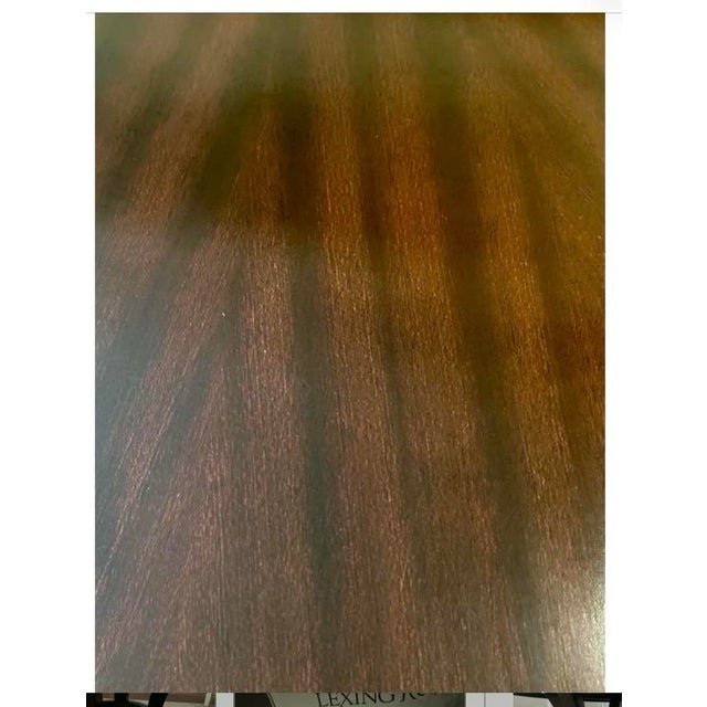 Mahogany Round Dining Table For Sale In Monterey, CA - Image 6 of 12