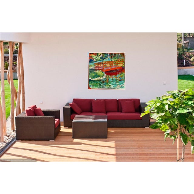 Original plein air oil painting on canvas. Bright and vibrant colors, painted in thick textured oil paint on canvas....