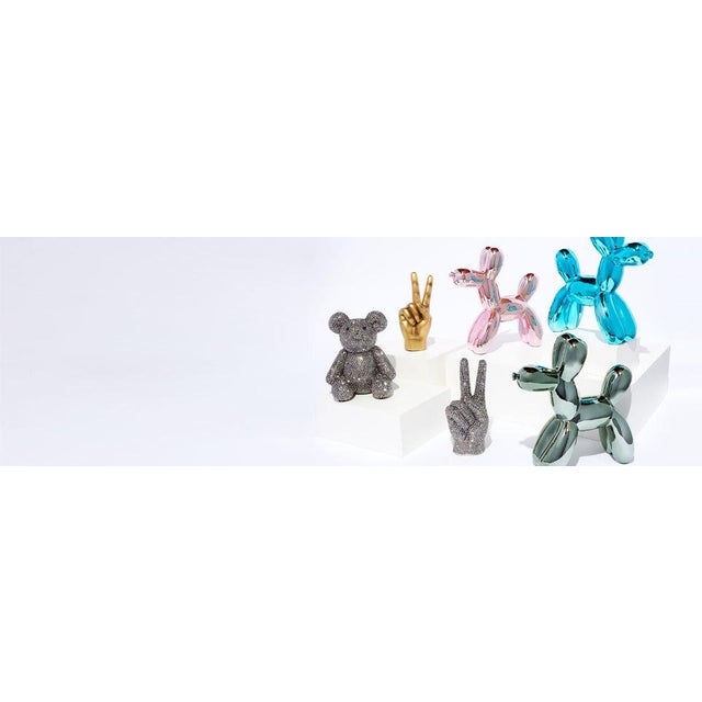 Interior Illusions Plus Blue Mini Ceramic Dog Piggy Bank - 7.5" tall For Sale In Los Angeles - Image 6 of 7