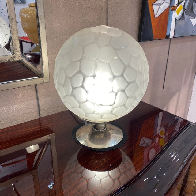 Vintage Art Deco Glass Lamps, 1920s, Set of 2, in Flawless conditions. Designed 1920 to 1949 European Plug (up to...