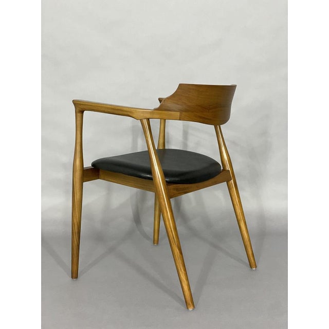 Wood Vintage Danish Dining Chair For Sale - Image 7 of 8