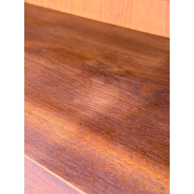 Mid-Century Danish Teak Drop-Down Secretary Desk For Sale In New York - Image 6 of 17