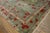 Awesome Green Ground Color With Striking Red Flowers in a Floral Design Antique Chinese Art Deco Rug For Sale In New York - Image 6 of 12