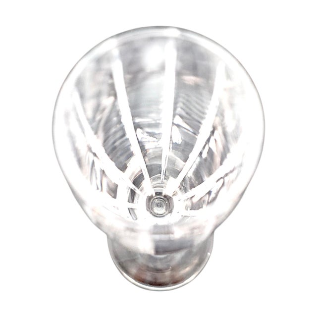 Glass 1980s Mikasa Arctic Lights Clear Champagne Flutes, Pair For Sale - Image 7 of 8