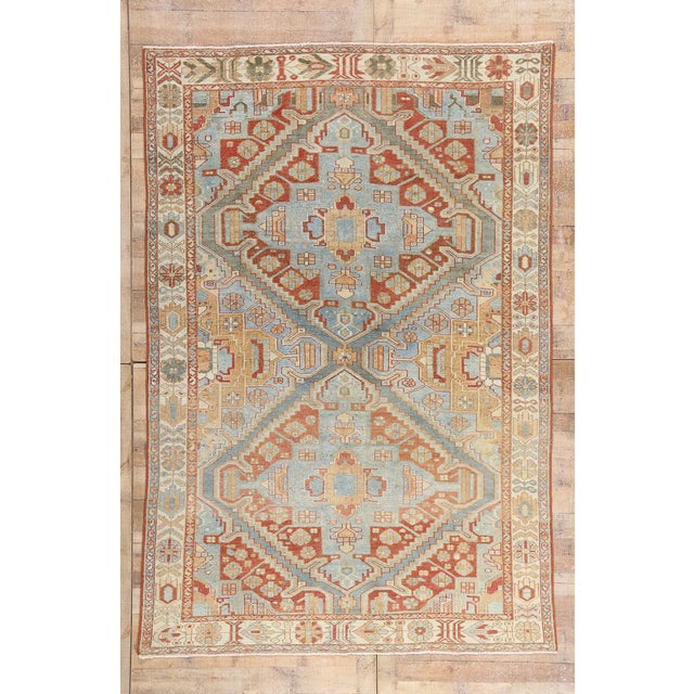 Antique Persian Karaja Heriz Rug, 06'09 X 10'01 For Sale - Image 10 of 10