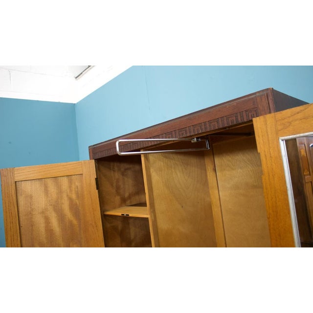 Art Deco Oak Compact Wardrobe, 1930s For Sale - Image 9 of 12