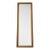 Antique French Transitional Giltwood and Black Narrow Mirror For Sale