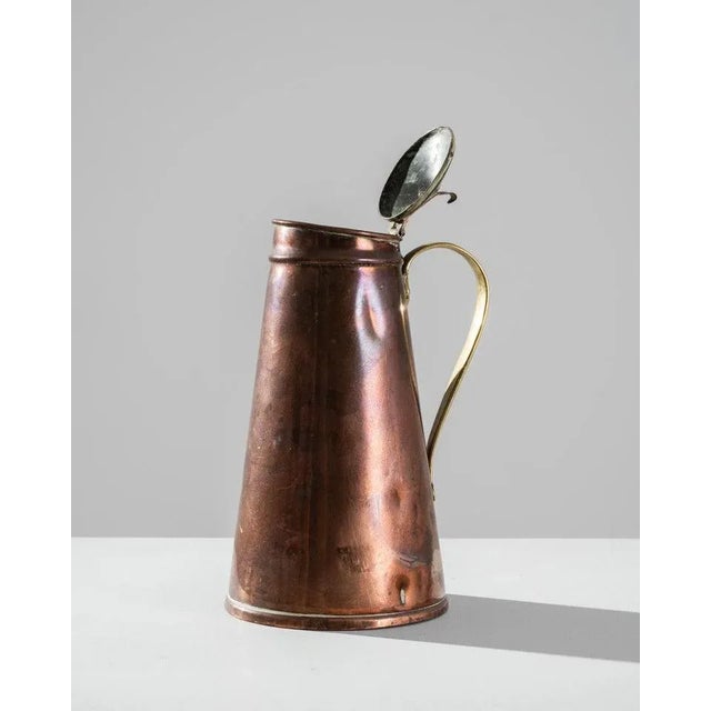 Antique French Copper Jug For Sale In Greensboro - Image 6 of 11