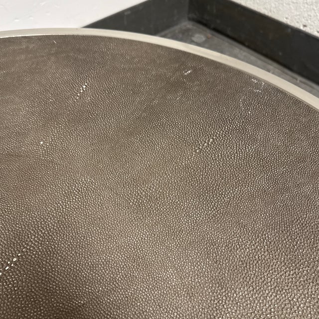 Four Hands Bentley Shagreen Nesting Coffee Tables For Sale - Image 10 of 12