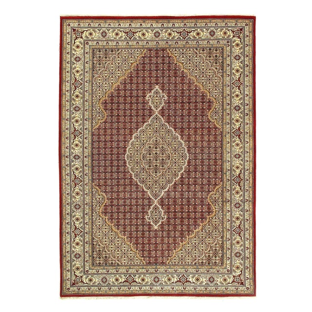 2020s Fine Hand Knotted Silk & Wool Tabriz Rug For Sale - Image 4 of 5