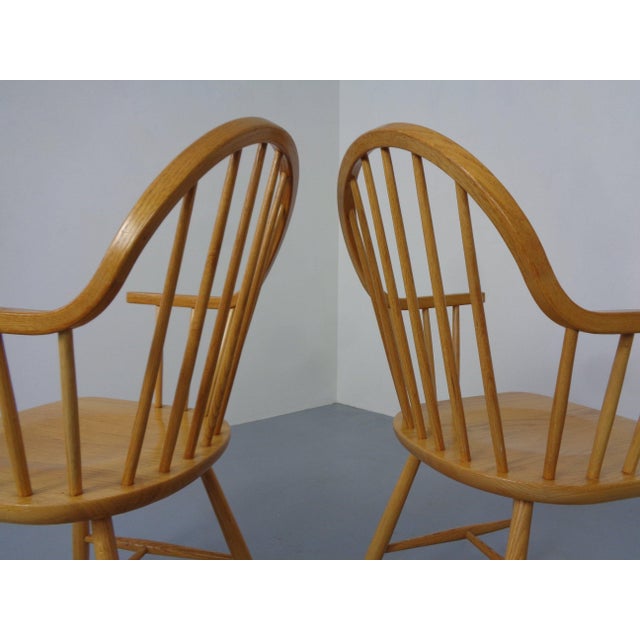 Oak Armchairs by Erik Ole Jørgensen for Tarm Stole Møbelfabrik, Denmark, 1960s, Set of 2 For Sale - Image 11 of 17
