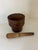 French Provincial Antique French Provincial Turned Wood Mortar & Pestle For Sale - Image 3 of 8