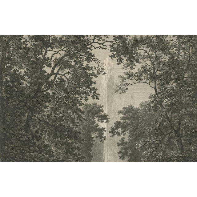 Louis-Pierre Baltard, View of the Grand Water Jet at Saint-Cloud, 1803, Engraving For Sale - Image 6 of 9