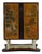 Italian Bar Cabinet with Painted Panels, 1940s For Sale