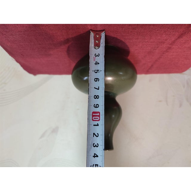 Chinese Ceramic Vase,Jiajing Marked Brown Glaze Porcelain Gourd Vase For Sale - Image 9 of 11
