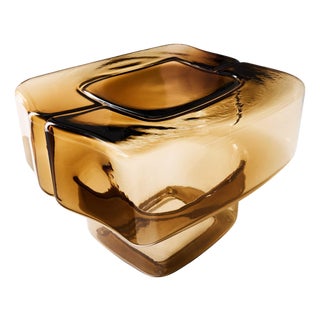 Tangelder Fluid Joinery Glass Side Table by Linde Freya for Cassina For Sale