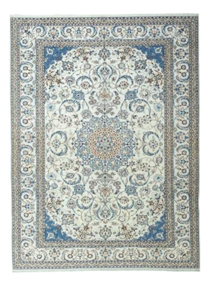 Vintage Hand-Knotted Nain Rug