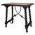 19th Spanish Side Table with Cared Turned Legs and Iron Stretcher For Sale - Image 15 of 18