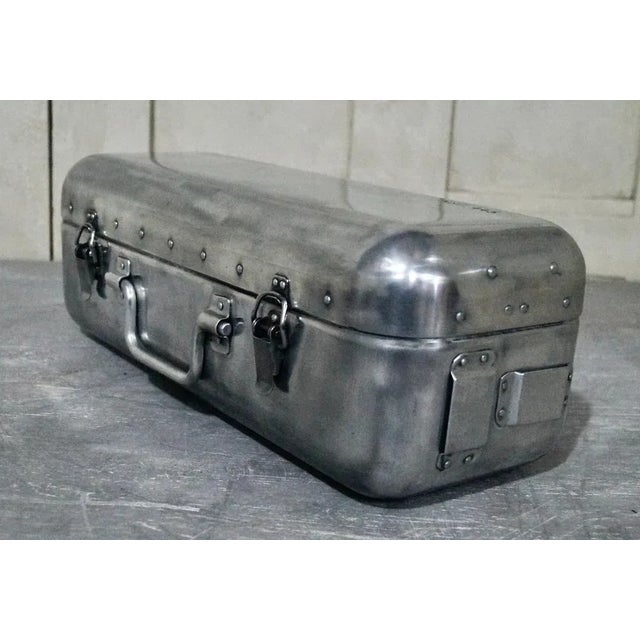 Vintage Aluminium First Aid Box, 1940s For Sale - Image 4 of 11