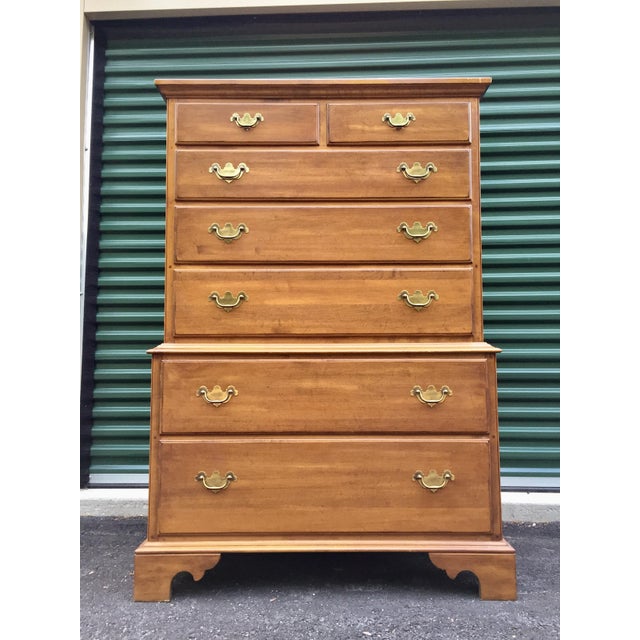 Ethan Allen 1776 Collection Maple Dresser Bureau Chairish