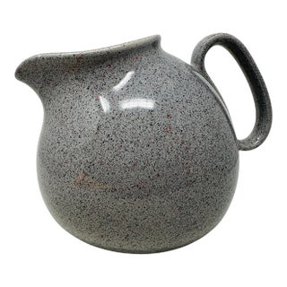 Mid-Century Modern Waechtersbach West Germany Granite Spatter Pitcher - 1970s For Sale