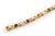 Gold 1980s 14k Yellow Gold Multicolor Gemstone and Diamond Link Bracelet For Sale - Image 8 of 12