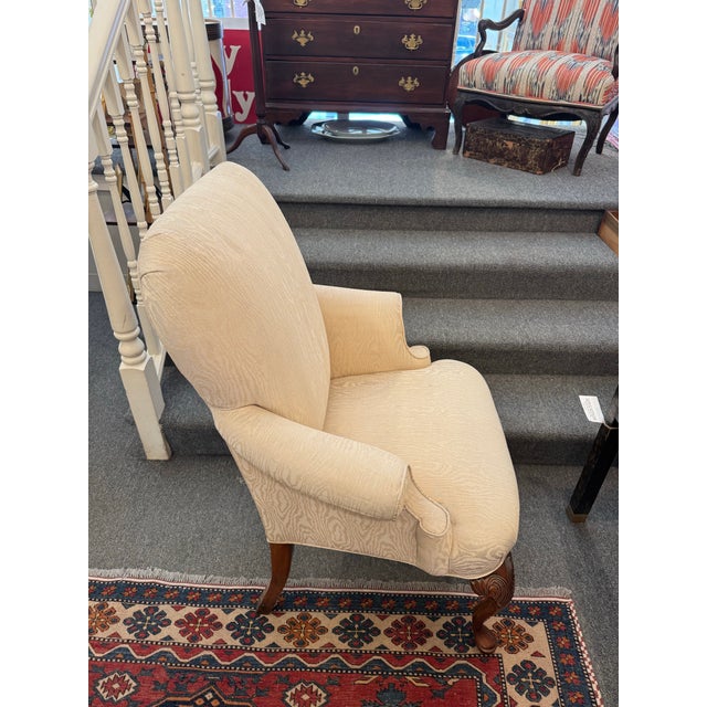 Wood Vintage French Zebra Fabric Chair For Sale - Image 7 of 8