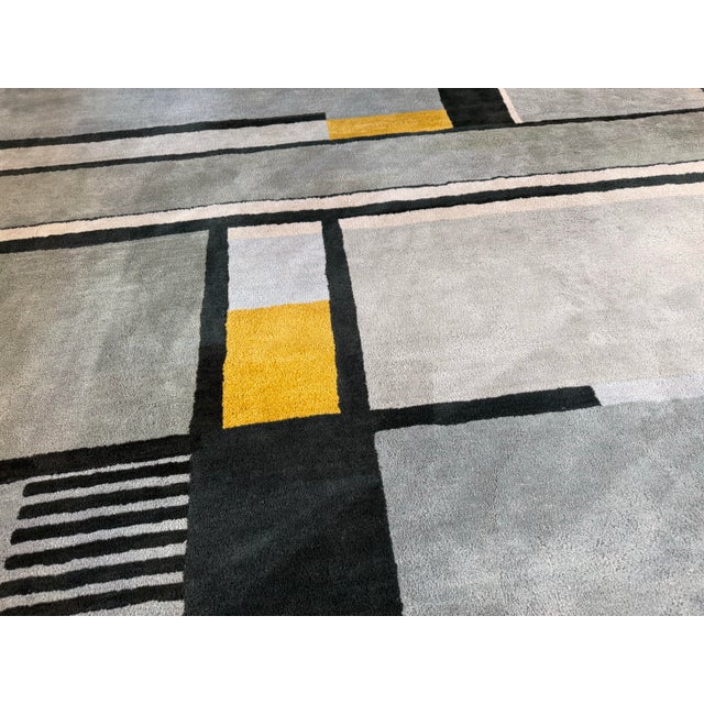 9ft X 12ft Christopher Farr for Design Within Reach Bauhaus Gunta Stölzl Plate Area Rug For Sale - Image 12 of 12