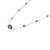 VR Jewels VRJewels 3.47 Carats Zambian Emeralds Chic Byzantine Necklace in 14k Yellow Gold For Sale - Image 4 of 17
