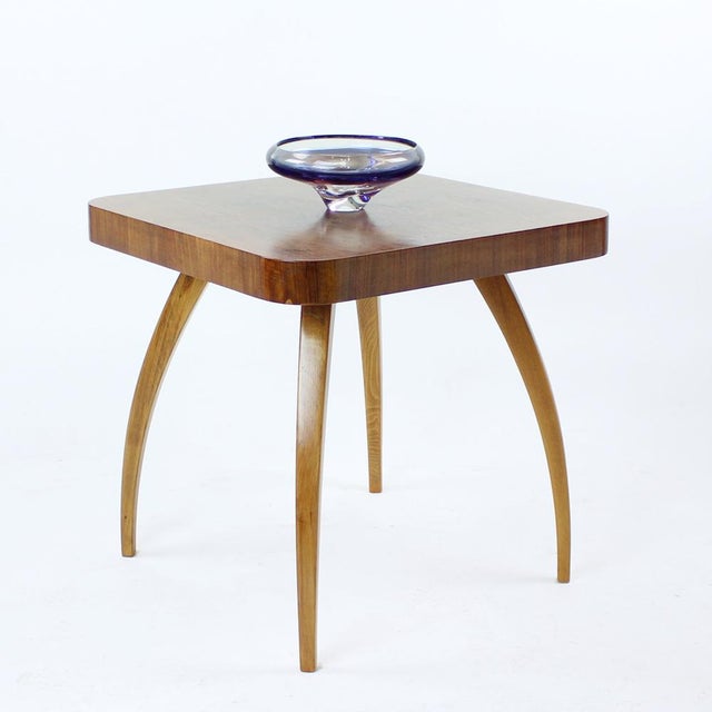 Czechoslovakian Spider Coffee Table in Oak and Walnut by Jindrich Halabala for Up Závody, 1930 For Sale - Image 12 of 14