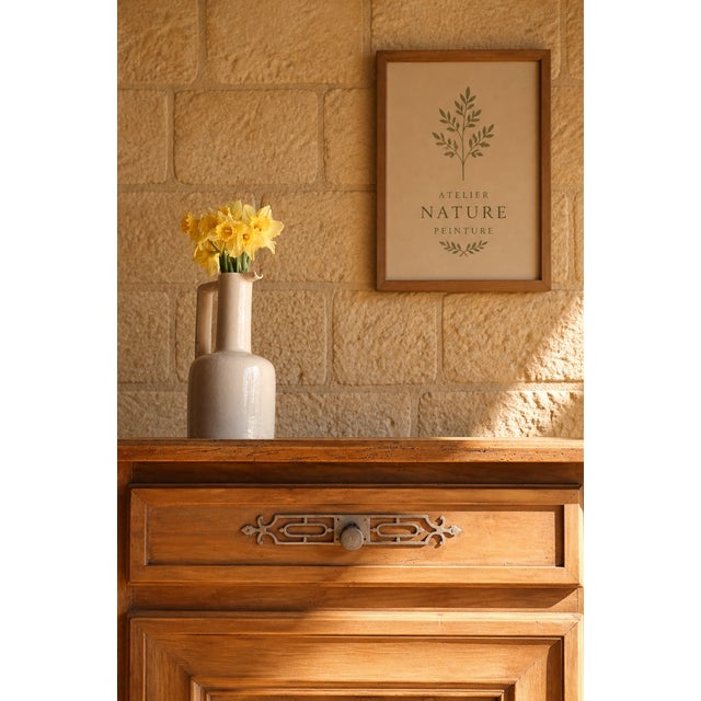 French Farmhouse Wooden Sideboard For Sale - Image 4 of 9