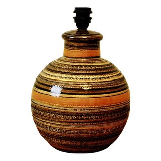 Large Vintage Sahara Series Table Lamp by Aldo Londi for Bitossi, 1960 For Sale