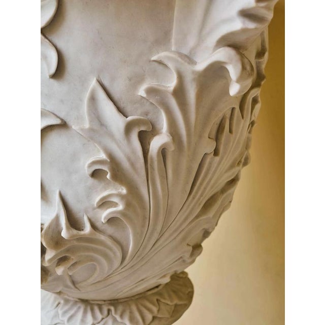 Classicist Marble Vase with Figural Decoration For Sale - Image 11 of 12