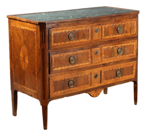 Neoclassical Walnut Chest of Drawers